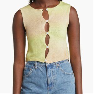 PacSun Sleeveless Button up Knit Tank